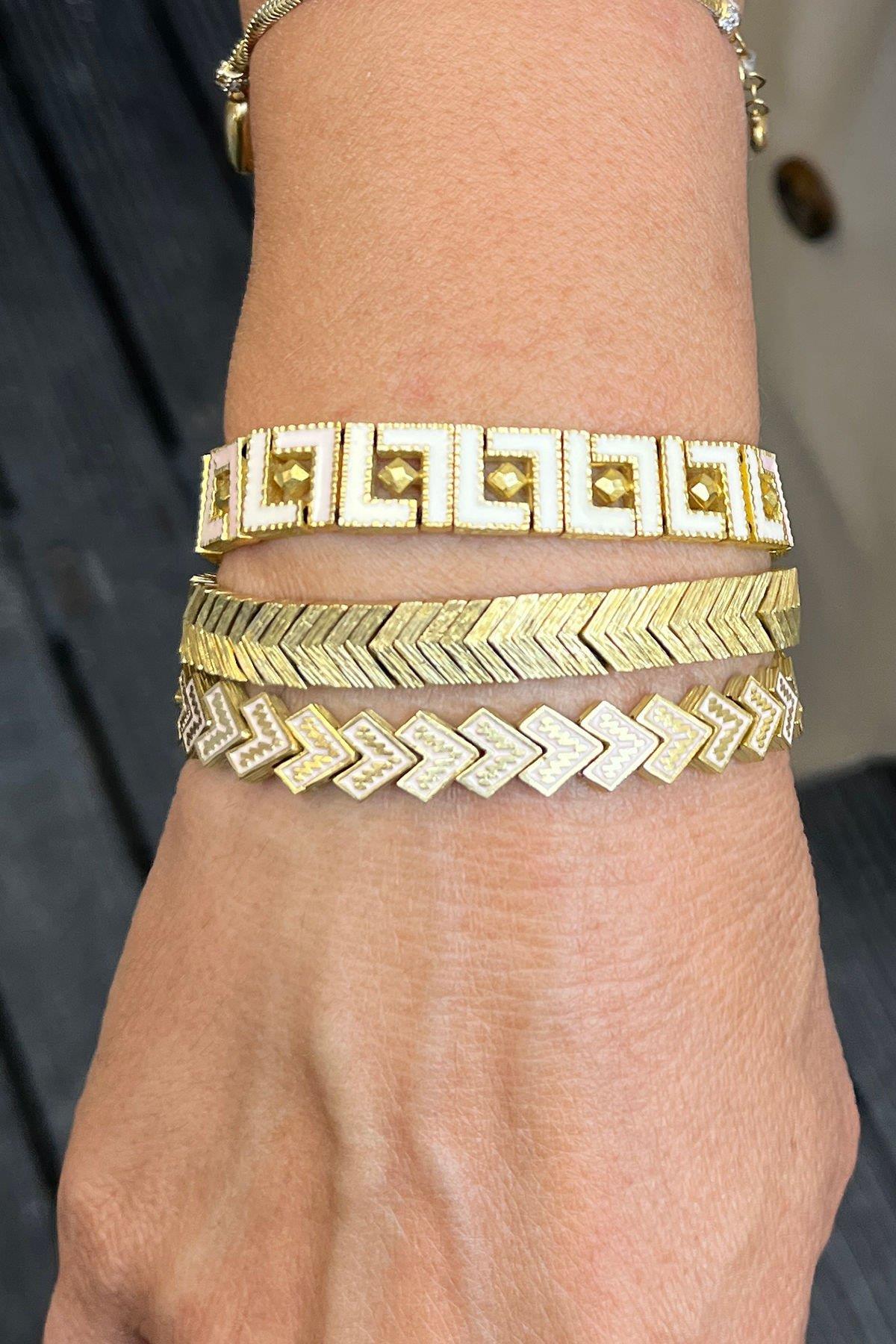 Kombin Bronz Bileklikler By-8254