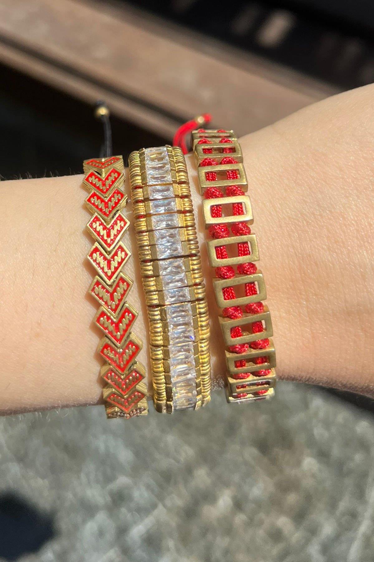 Kombin Bronz Bileklikler By-8423