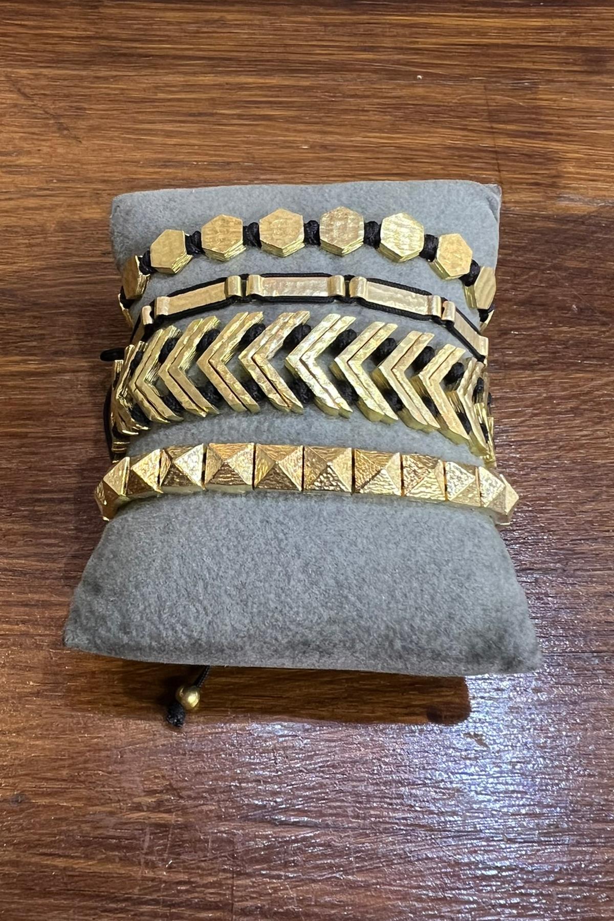 Kombin Bronz Bileklikler By-8858