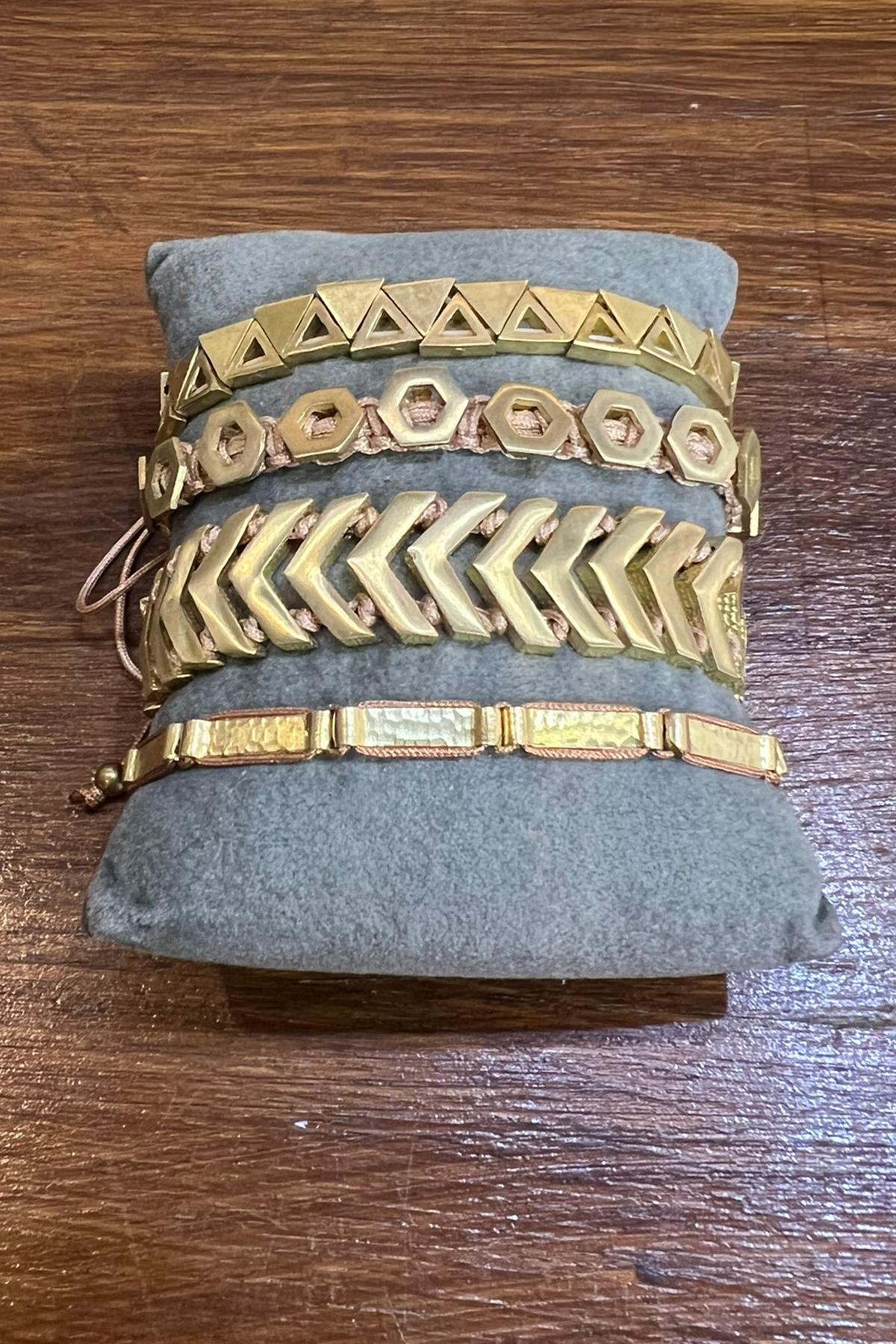 Kombin Bronz Bileklikler By-8864