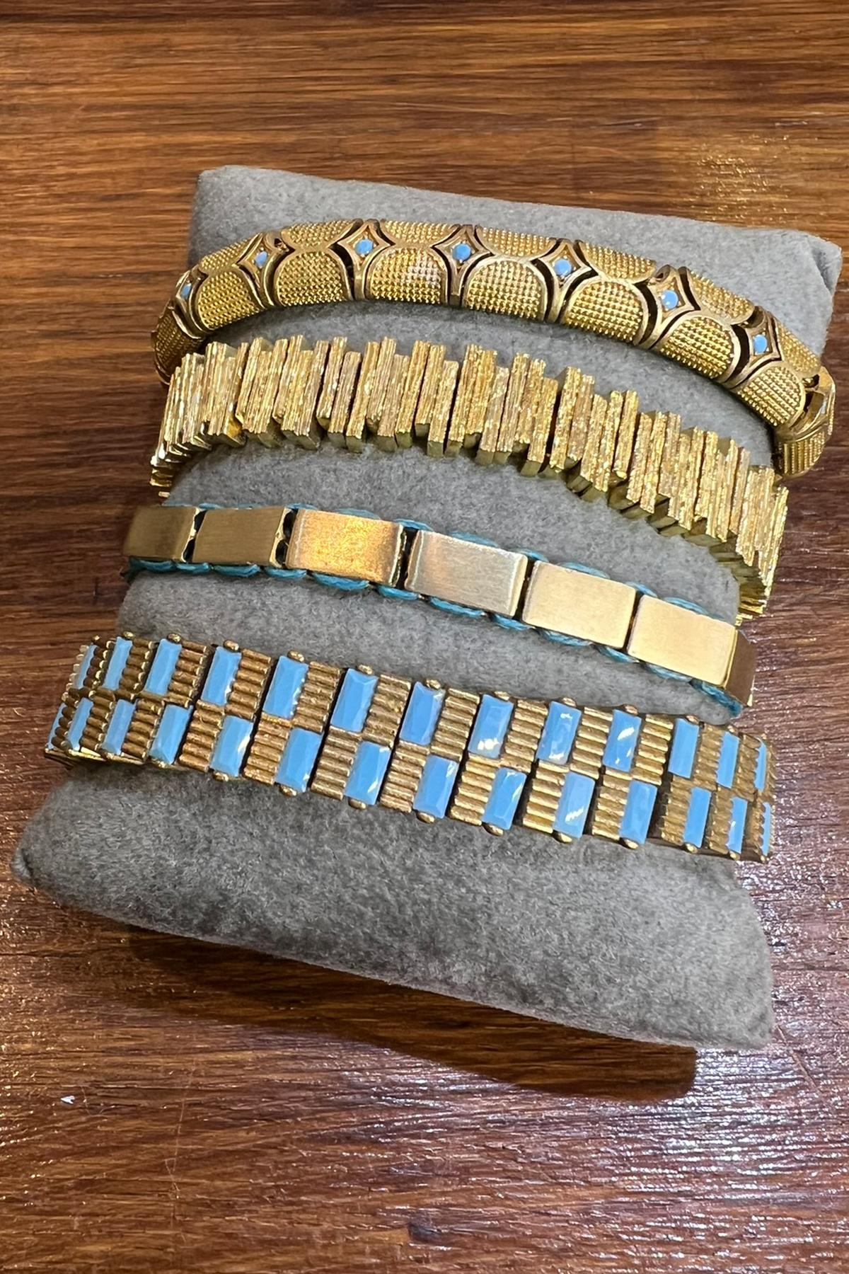 Kombin Bronz Bileklikler By-8868