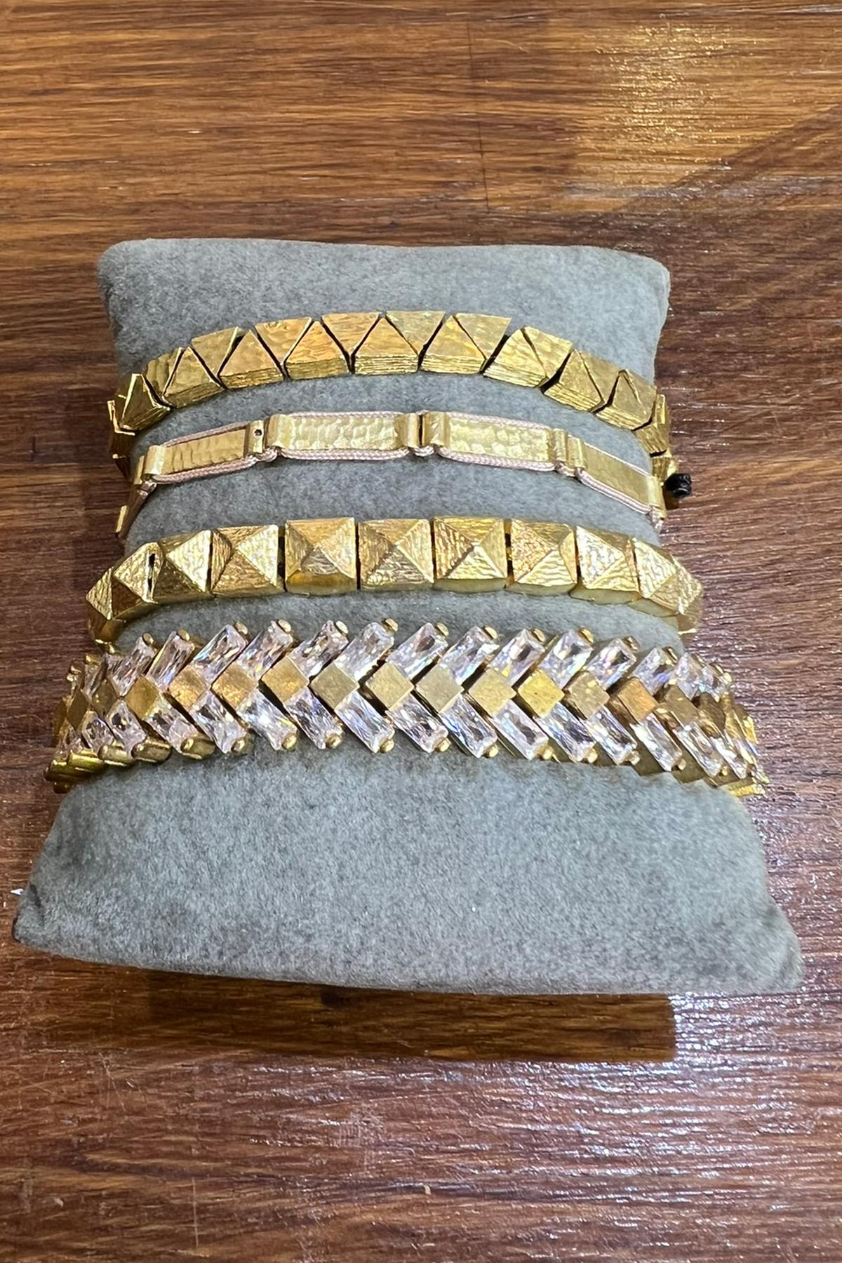 Kombin Bronz Bileklikler By-8873