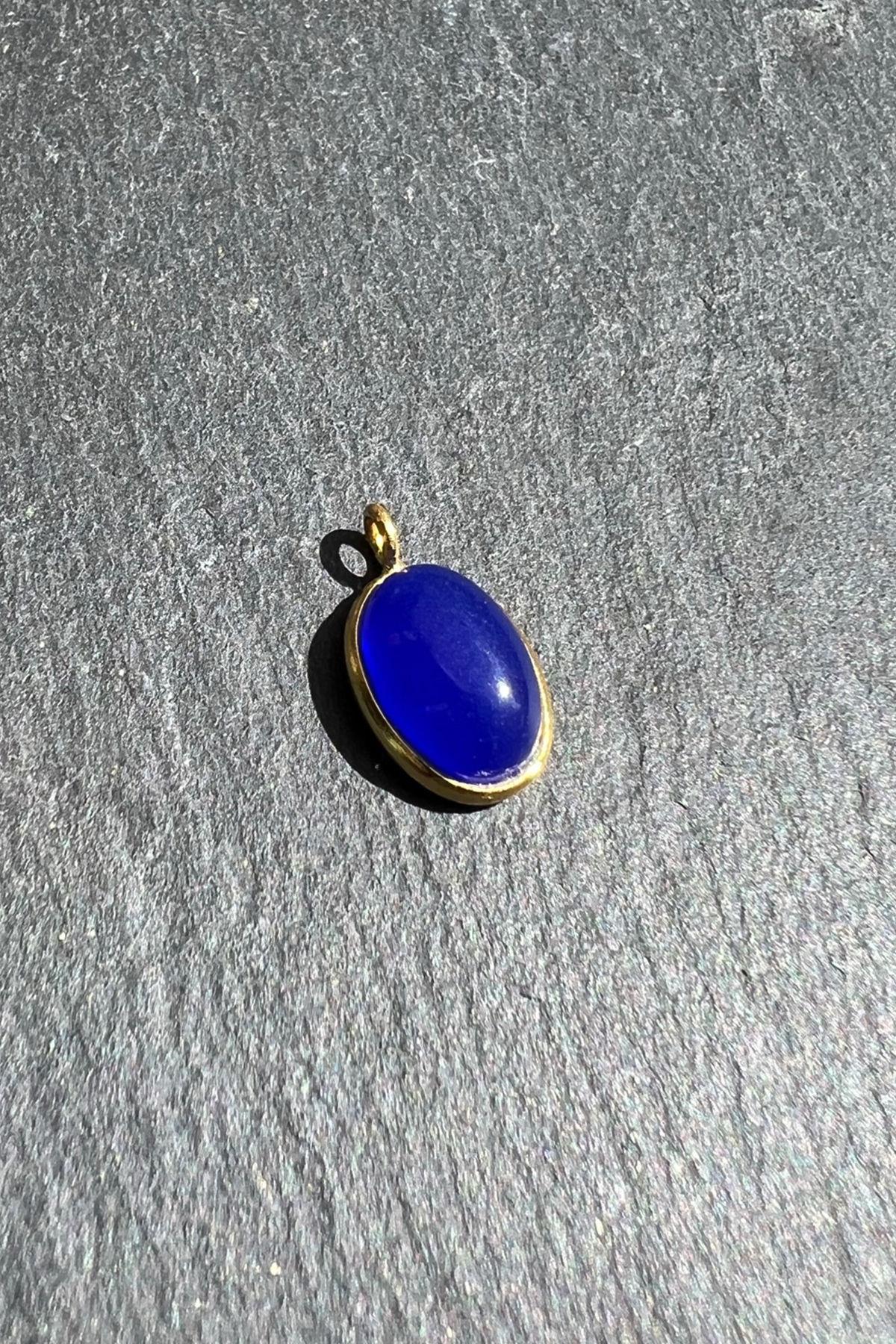 Lapis Taşlı Gümüş Kolye Ucu By-6082