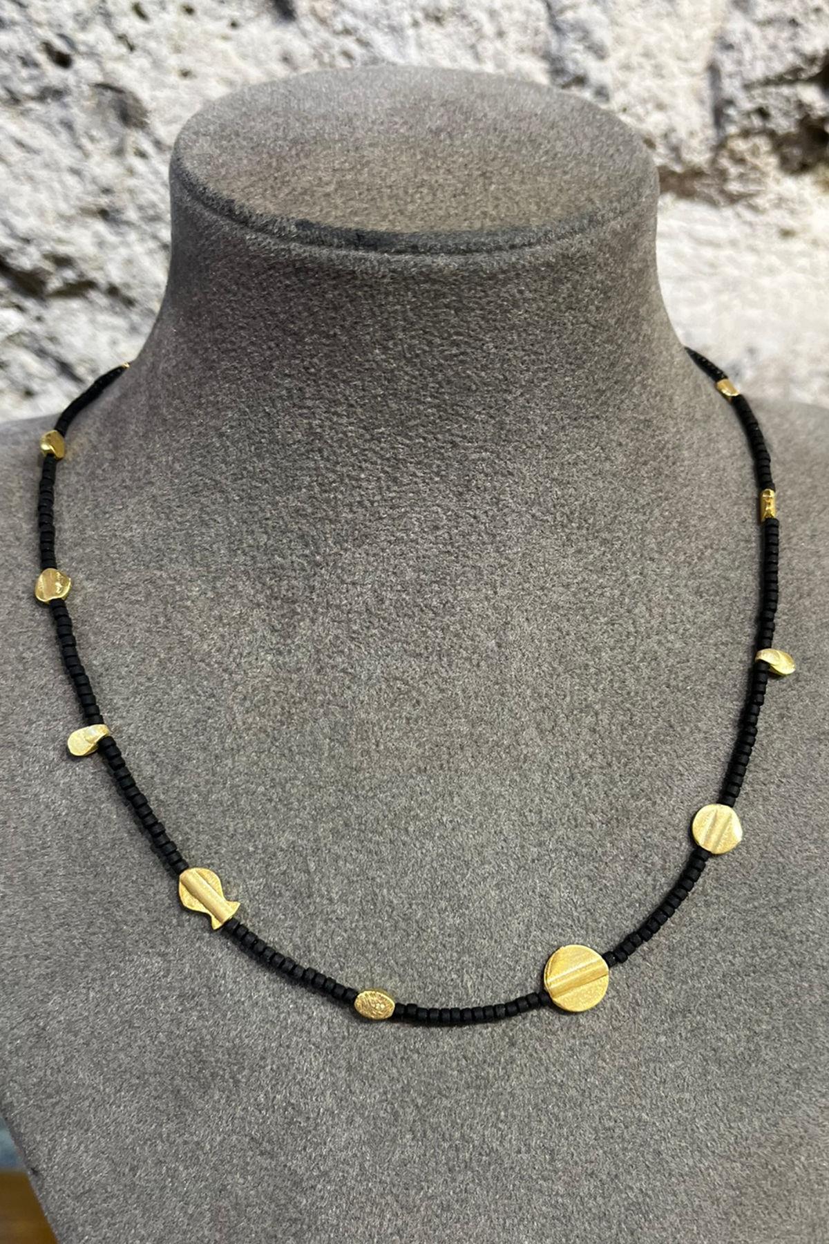 Onx Taşlı Gümüş Kolye By-8679