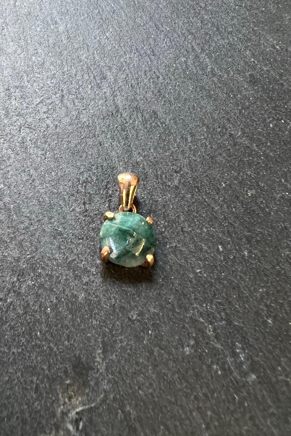 Ruby Zonit Taşlı Gümüş Kolye Ucu By-5831