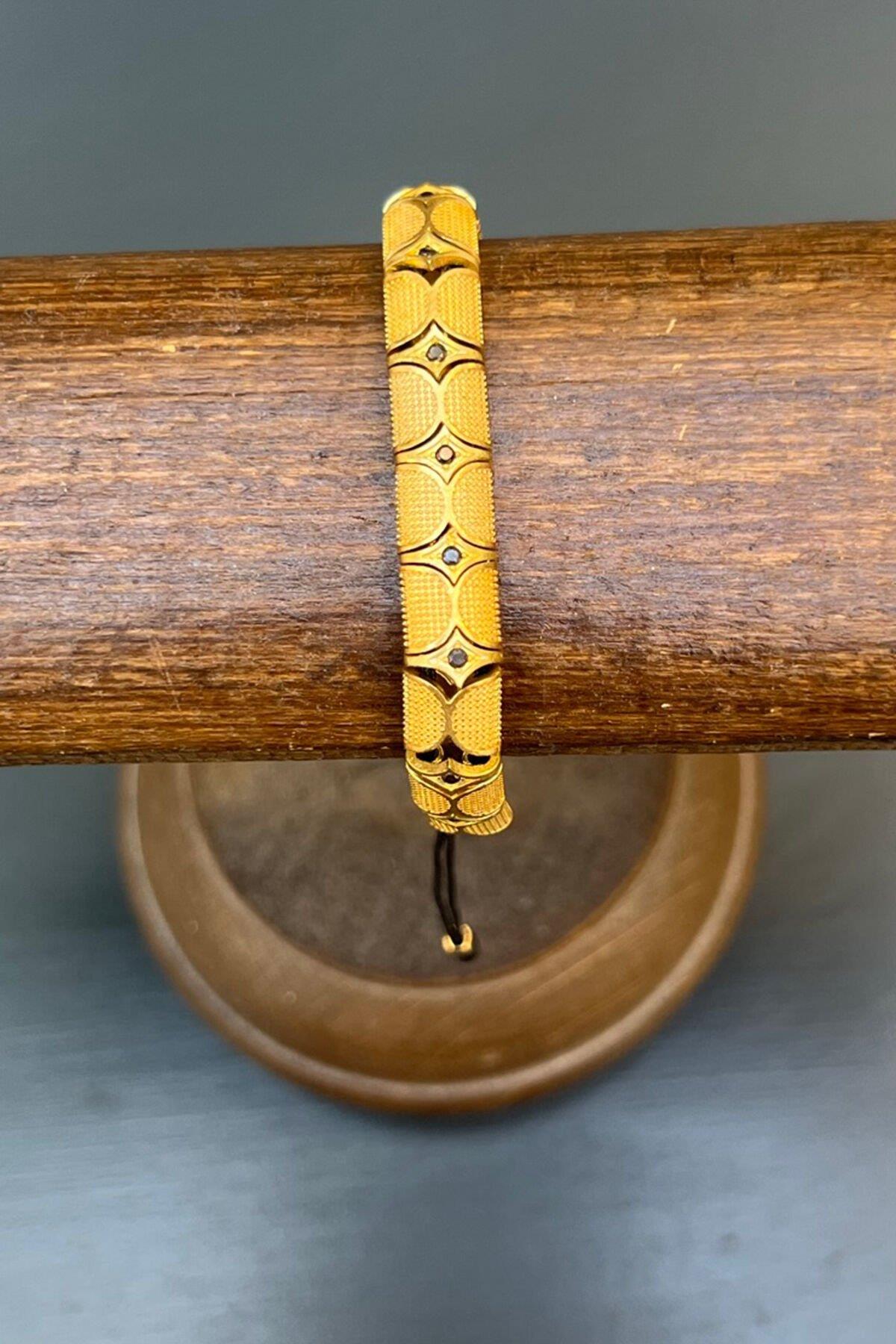 Taşlı Antik Görünümlü Bronz Bileklik By-7287