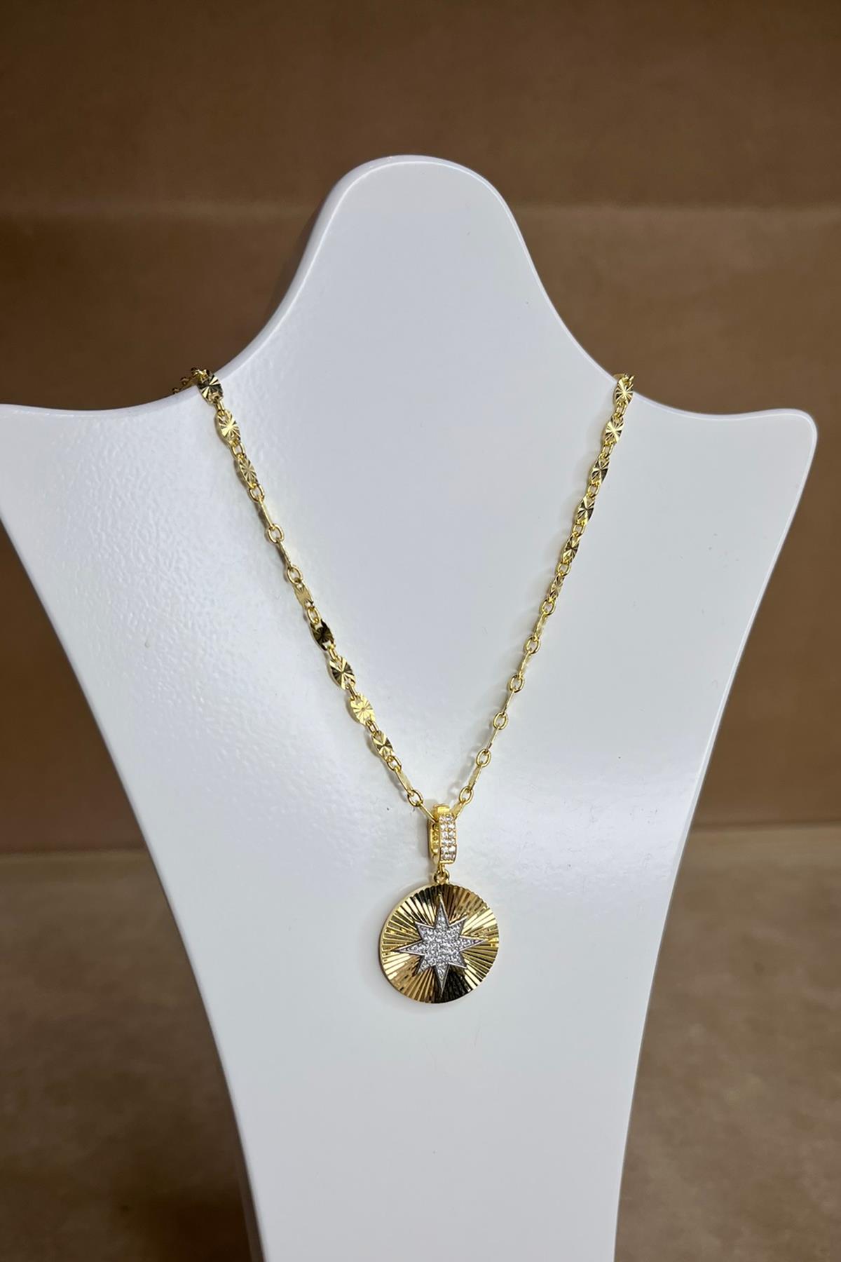 Yıldız Model Gümüş Kolye  By-8911