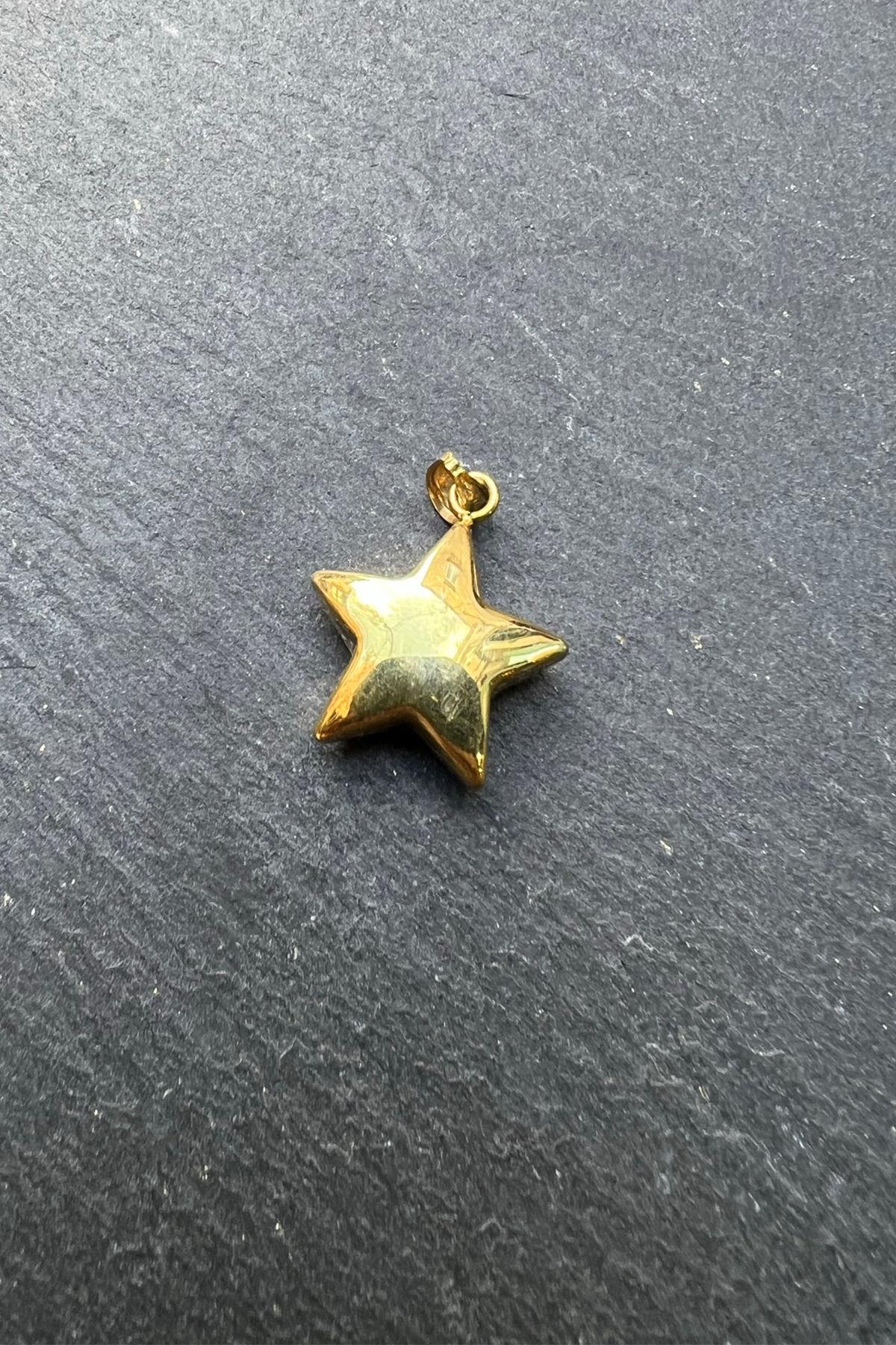 Yıldızlı Gümüş Kolye Ucu By-6162