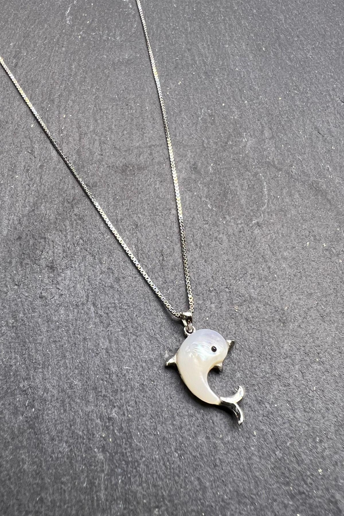 Yunus Desenli Gümüş Kolye By-5970