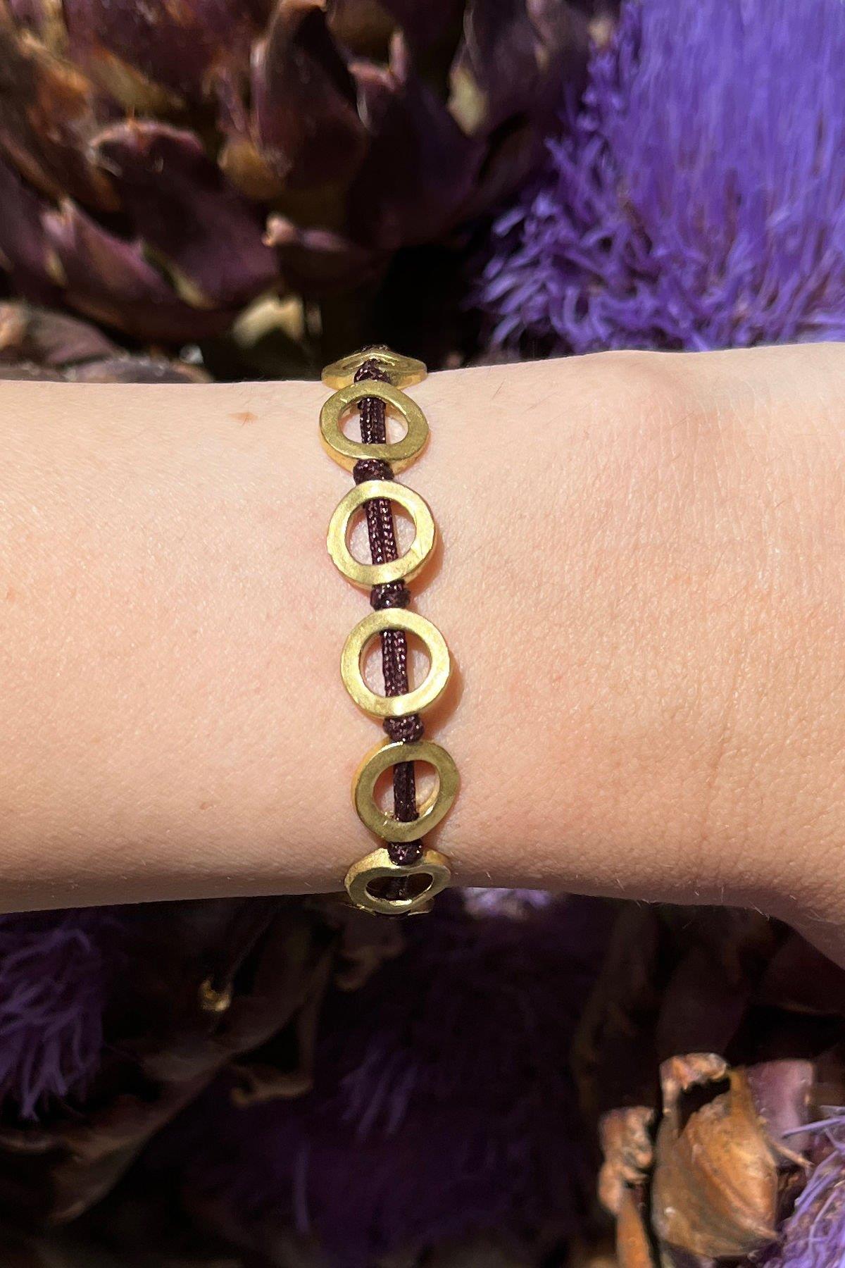 Yuvarlak Model Bronz Bileklik By-8439