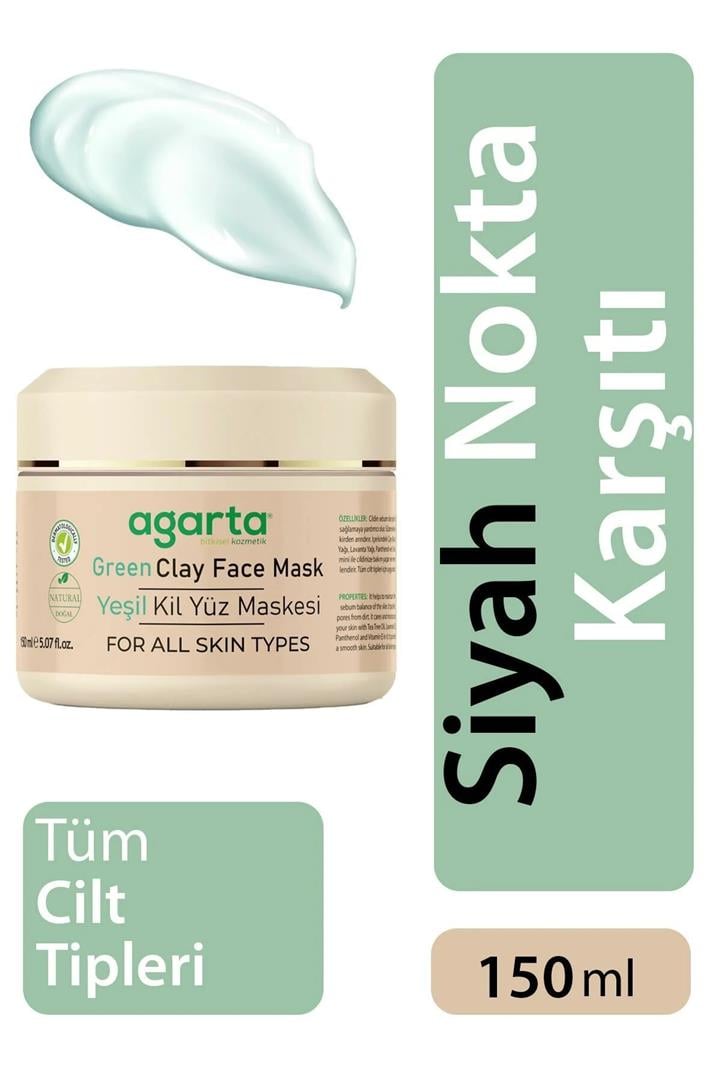 AGARTA DOĞAL YEŞİL KİL YÜZ MASKESİ 150 ML