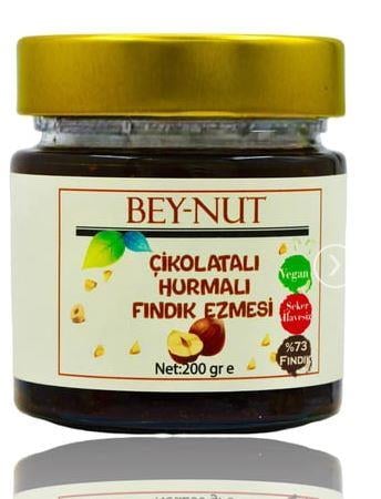 BEYORGANİK BEY NUT ÇİKOLATALI HURMALI FINDIK EZMESİ 200 GR