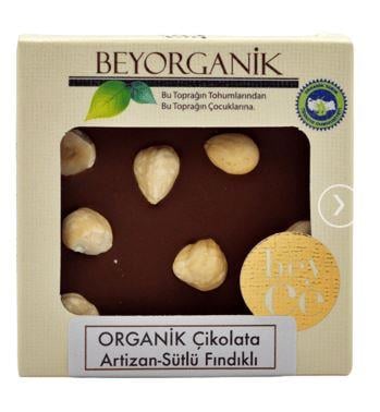 BEYORGANİK  ÇİKOLATA ARTİZAN  SÜTLÜ FINDIKLI 40 GR