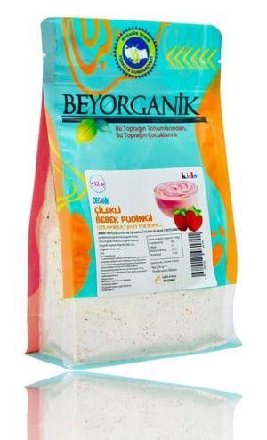 BEYORGANİK ÇİLEKLİ BEBEK PUDİNGİ 200 GR