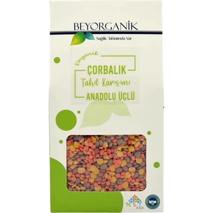 BEYORGANİK  ÇORBALIK TAHIL KARIŞIMI ANADOLU ÜÇLÜ MERCİMEK 400 GR