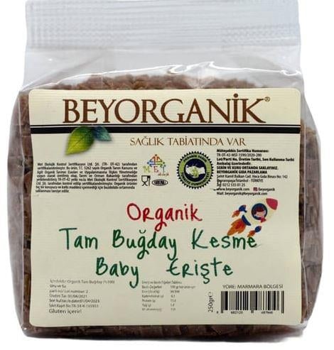 BEYORGANİK  ERİŞTE KESME  KEPEKLİ JELATİN 250 GR