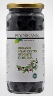 BEYORGANİK  GÜNEŞTE KURUTULMUŞ SİYAH ZEYTİN 310 GR