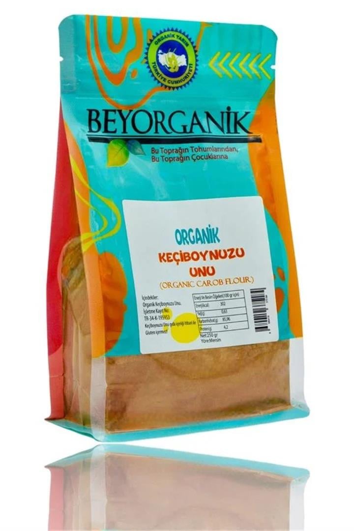 BEYORGANİK  KEÇİBOYNUZU UNU DOYPACK  250 GR