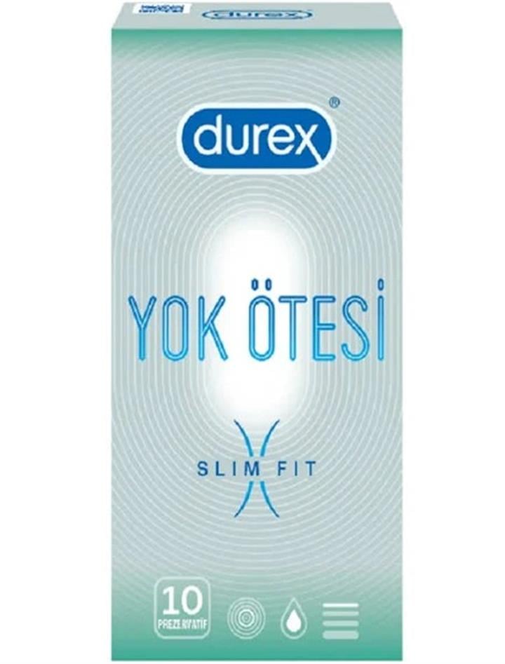 DUREX PREZERVATIF YOK OTESI SLIM FIT 10 LU