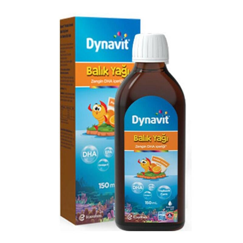 DYNAVİT BALIK YAĞI ŞURUBU PORTAKAL AROMALI 150 ML