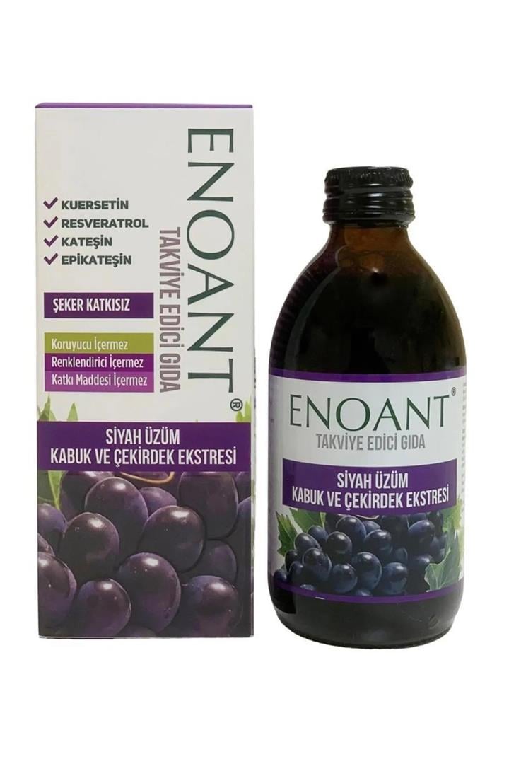 ENOANT ŞURUP SİYAH ÜZÜM KABUK VE ÇEKİRDEK EKSTRESİ 250 ML