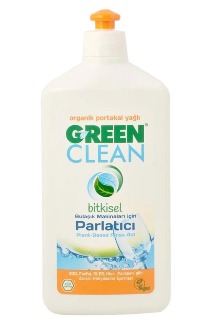 GREEN CLEAN ORGANİK PORTAKAL YAĞLI BULAŞIK MAKİNESİ PARLATICISI 500 ML