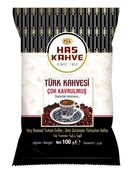 HAS KAHVE ÇOK KAVRULMUŞ TÜRK KAHVESİ 100 GR