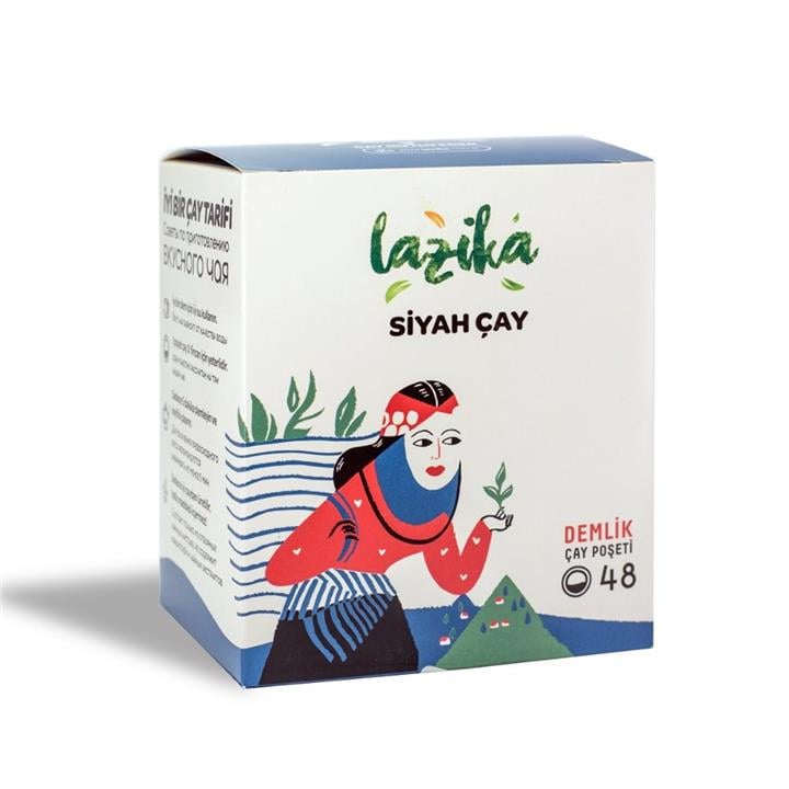 LAZİKA SİYAH ÇAY DEMLİK SİYAH ÇAY POŞETİ 48 ADET