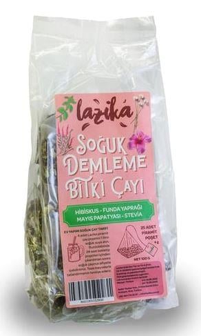 LAZİKA SOĞUK DEMLEME BİTKİ ÇAYI HİBİSKUS 25 ADET