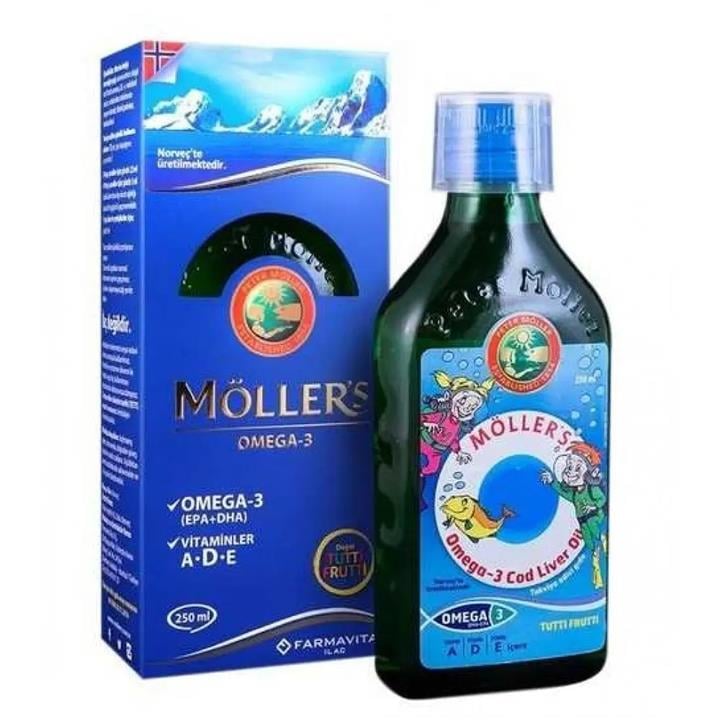 MÖLLER S OMEGA-3 BALIK YAĞI ŞURUBU TUTTİ FRUTTİ 250 ML