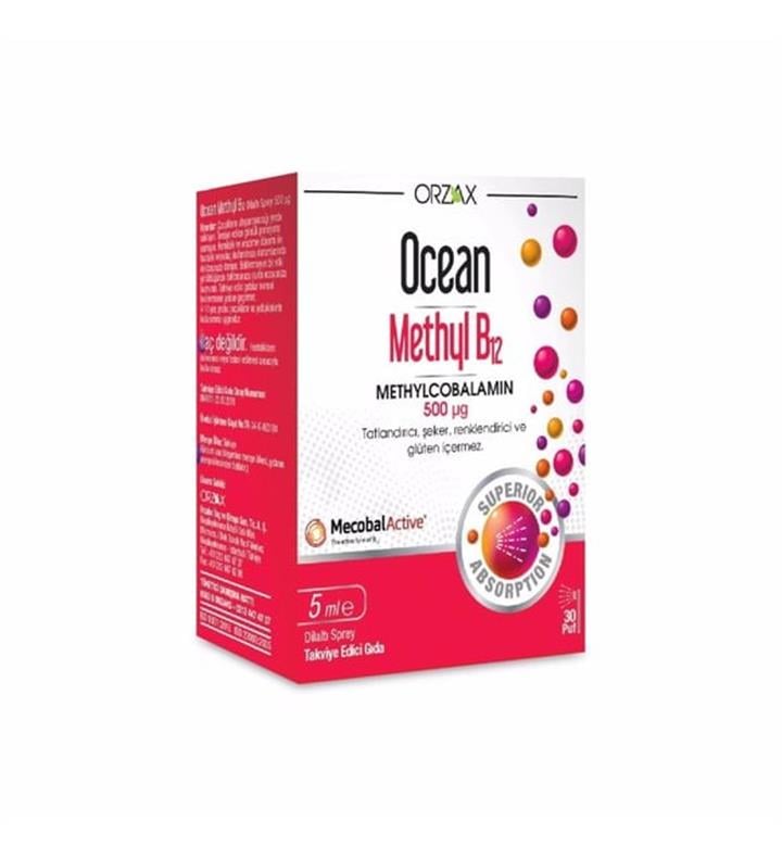 OCEAN METHYL B12 500 MG SPREY  DİL ALTI SPREYI 5ML