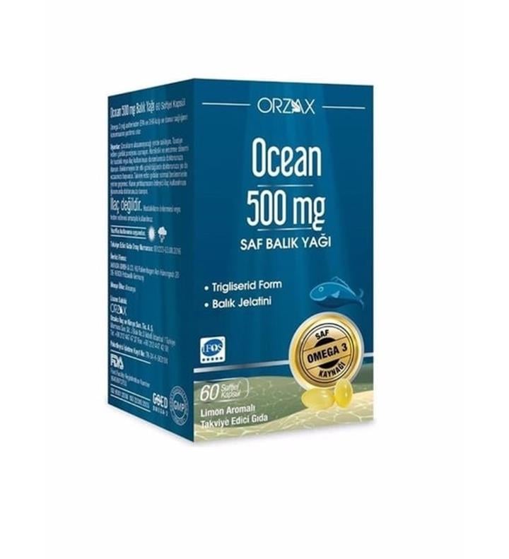 OCEAN OMEGA 3 60 KAPSÜL 500 MG BALIK YAĞI KAPSÜLÜ