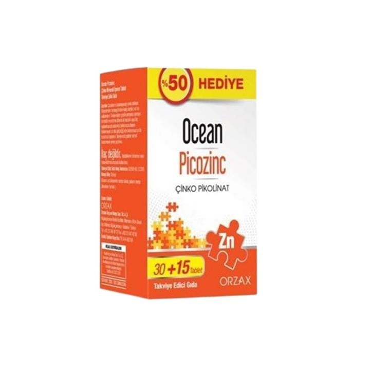 OCEAN PİCOZİNC ÇİNKO PİKOLİNAT 30 TABLET