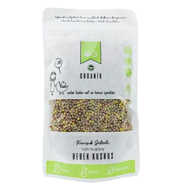 OG ORGANİK KARIŞIK SEBZELİ BEBEK KUSKUS 250 GR