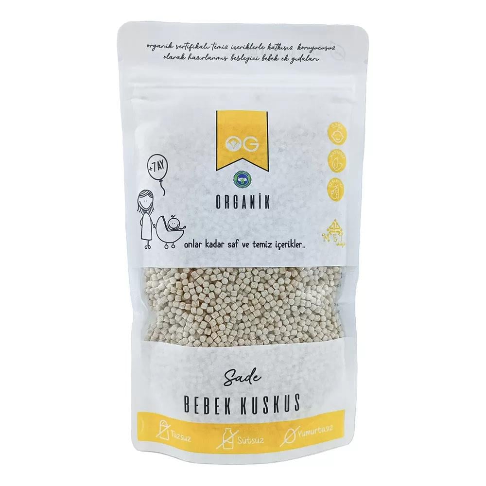 OG ORGANİK SÜTSÜZ YUMURTASIZ KUSKUS 350 GR