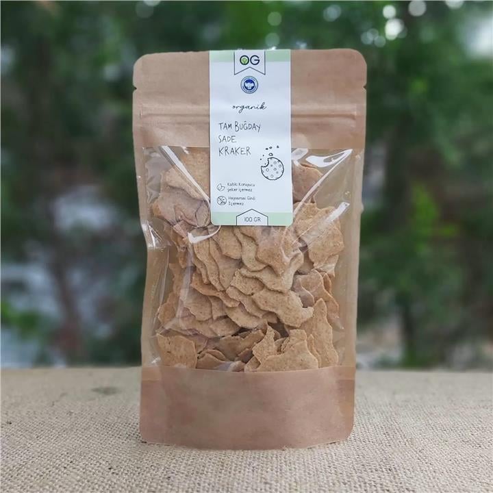 OG ORGANİK TAM BUĞDAY SADE KRAKER 100 GR