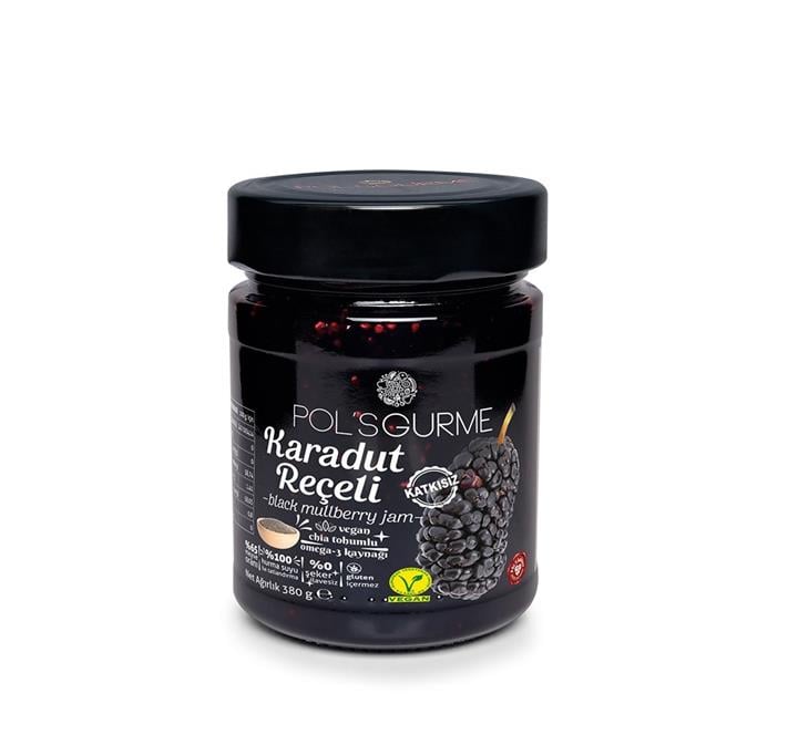 POLS GURME CHİA TOHUMLU SEKERSIZ KARADUT RECELİ 360 GR