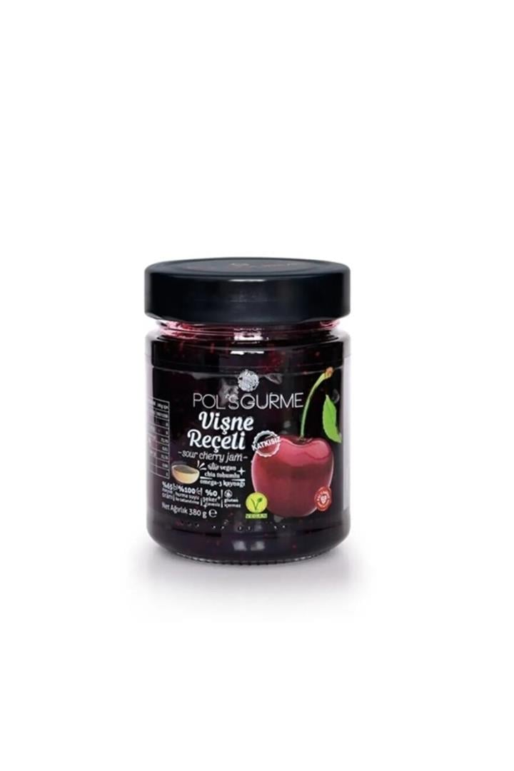 POLS GURME CHIA TOHUMLU SEKERSIZ VİSNE RECELİ 360 GR