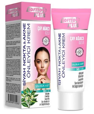 SOFTTO PLUS SİYAH NOKTA AKNE ÖNL.KREM 50 ML YENİ PAKET