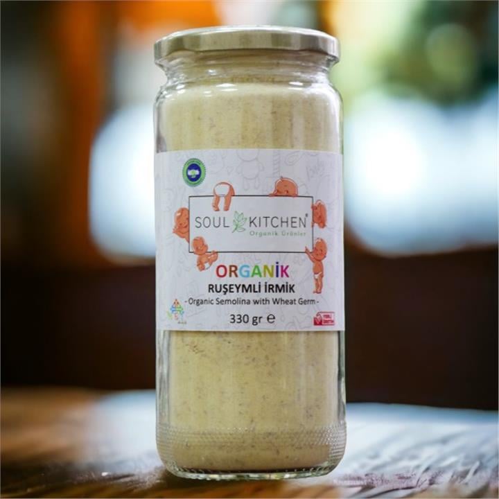 SOUL KITCHEN ORGANİK BEBEK RUŞEYMLİ İRMİK 330GR- CAM
