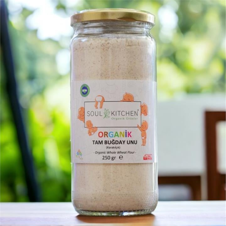 SOUL KITCHEN ORGANİK BEBEK TAM BUĞDAY UNU (KARAKILÇIK)  250GR - CAM
