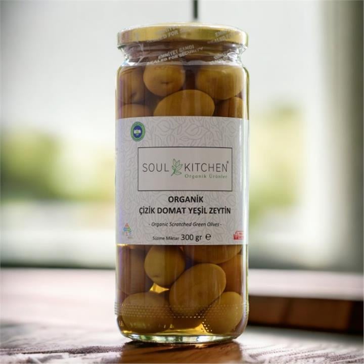 SOUL KITCHEN ORGANİK ÇİZİK DOMAT YEŞİL ZEYTİN 300GR