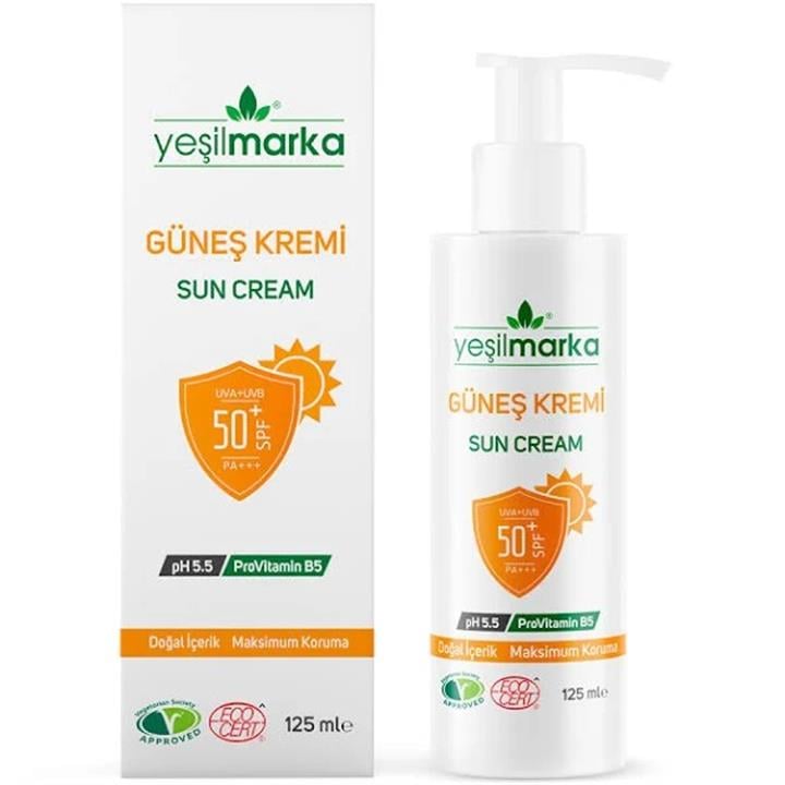 YEŞİLMARKA 50 FAKTÖR (SPF) GÜNEŞ KREMİ 125 ML