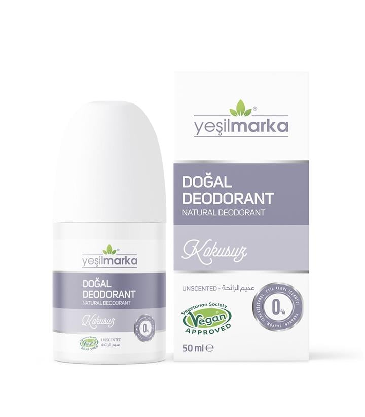 YEŞİLMARKA DOĞAL KOKUSUZ DEODORANT 50 ML
