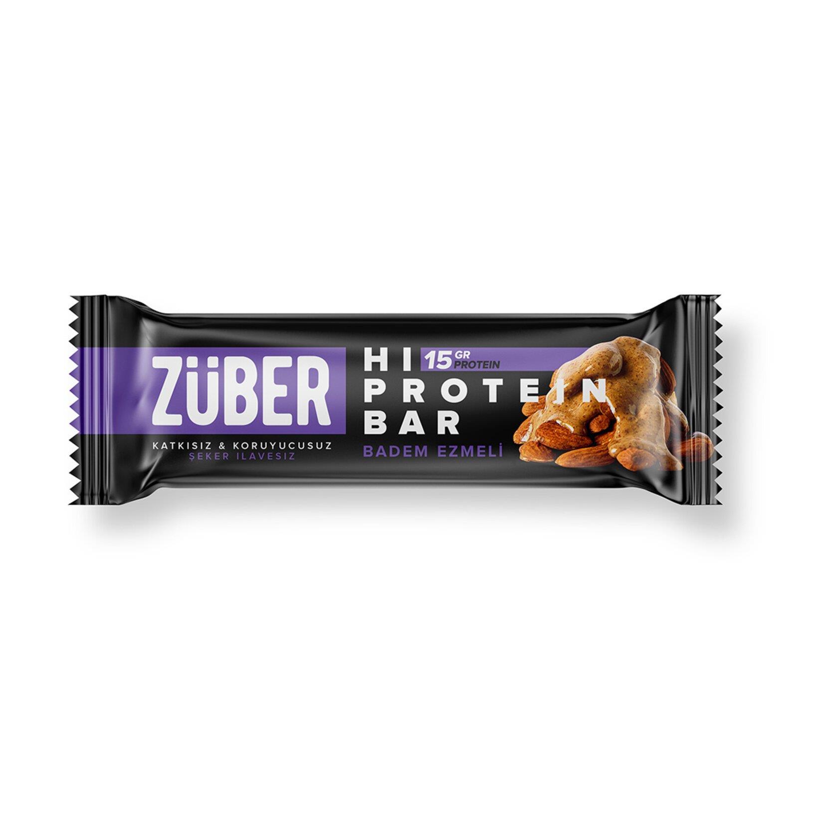 ZÜBER PROTEİN BAR BADEMLİ 35 GR