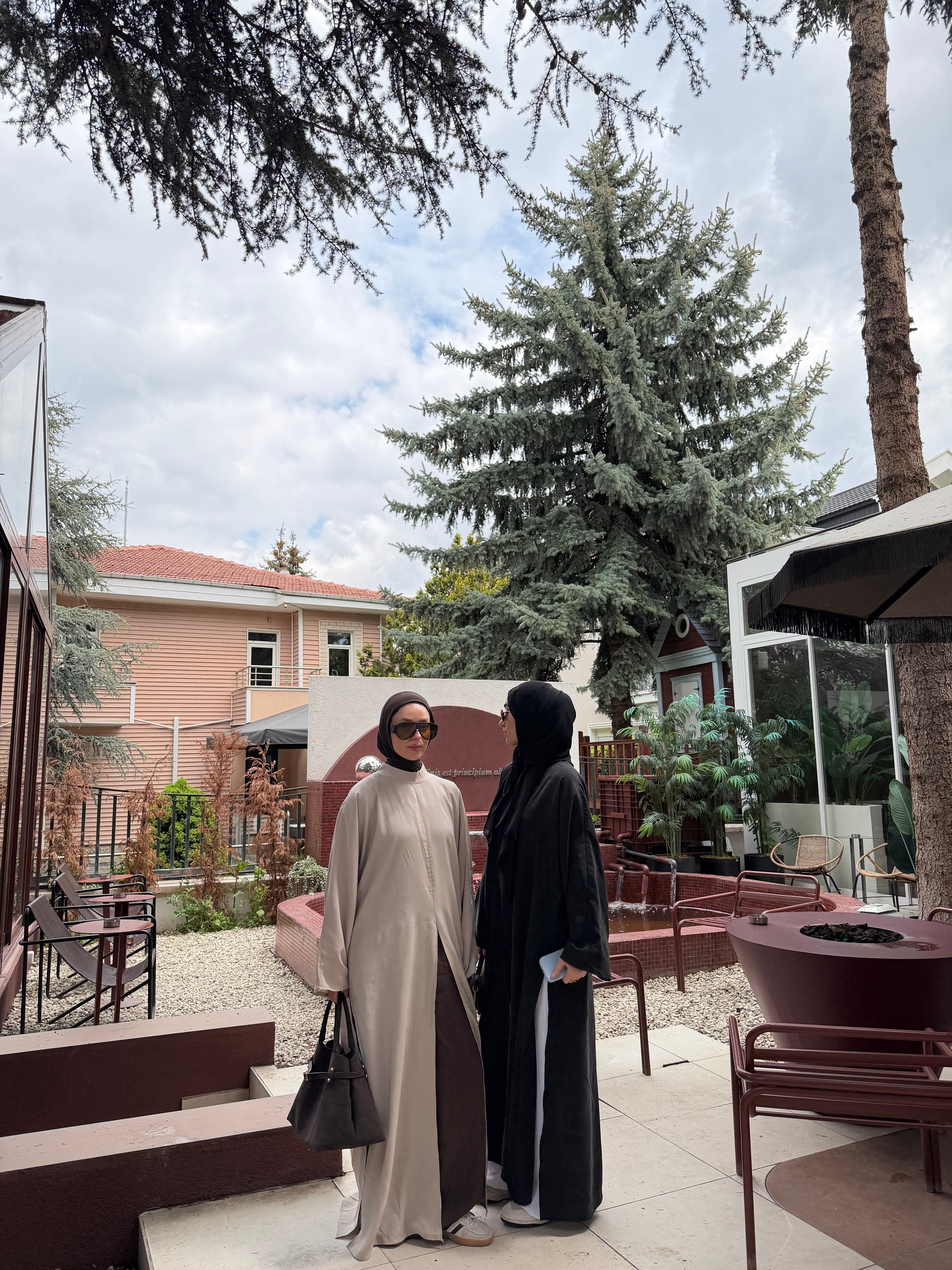 YIRTMAÇLI MODAL ELBİSE 
