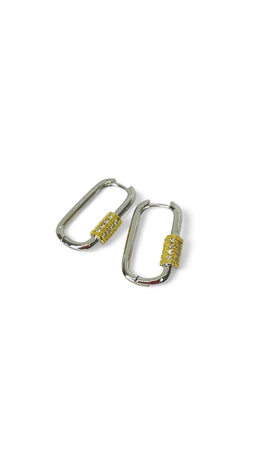 3 Burgu Oval Halka Küpe