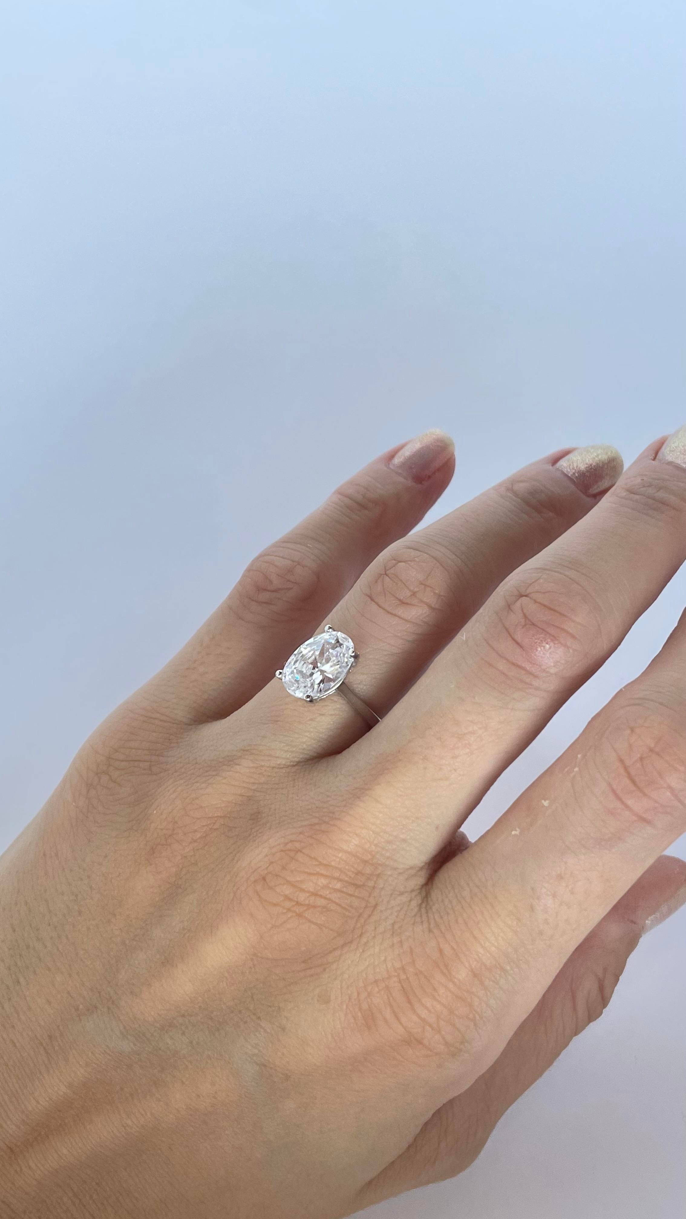 925 Ayar Silver Oval Kesim Yüzük