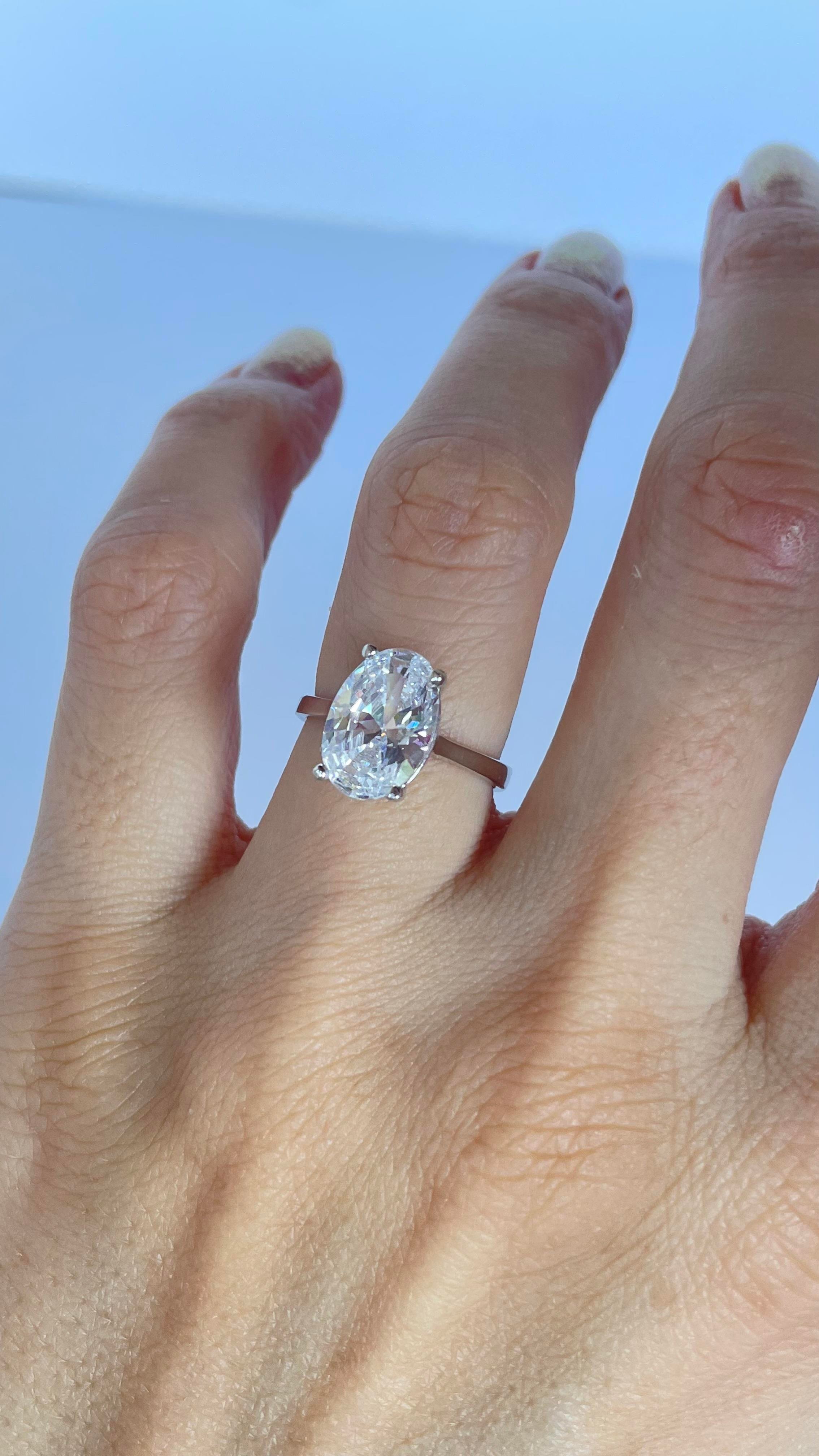 925 Ayar Silver Oval Kesim Yüzük