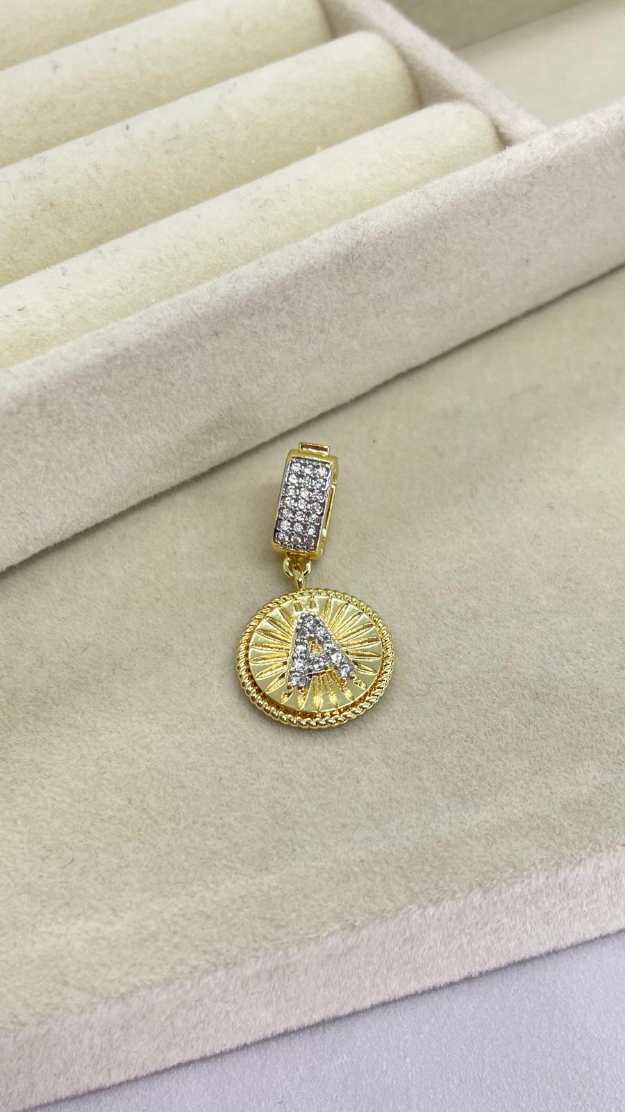 A Harfli Kolye Ve Bileklik Ucu Charm